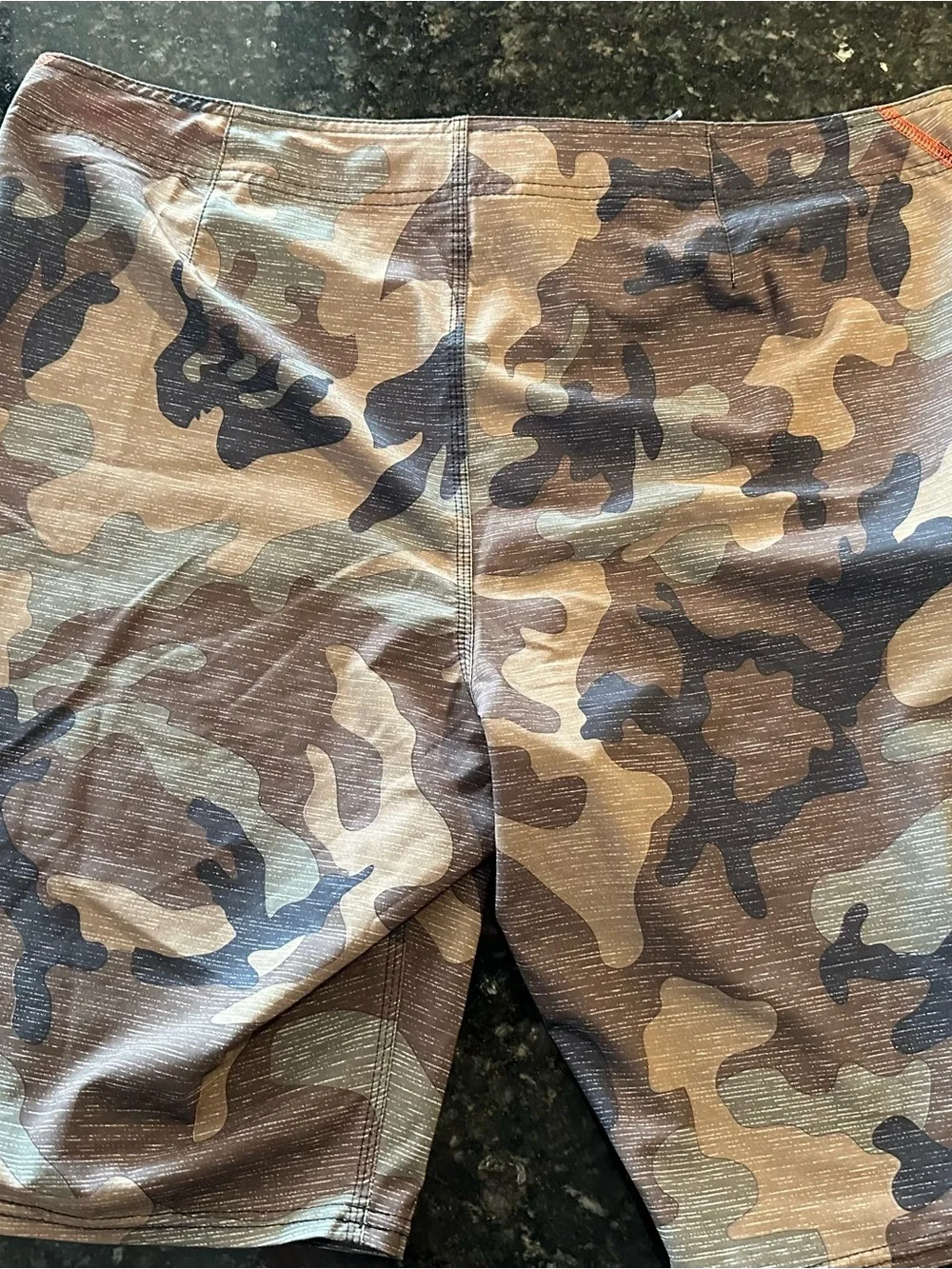 O'Neill Men's Brown Camo Board Shorts with Drawstring